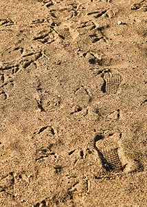 Bootprints in the sand
